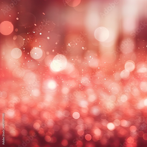 Shining abstract red background, bokeh effect, blur, gradient