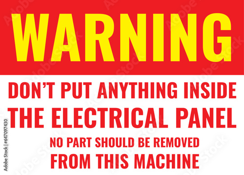 warning sign