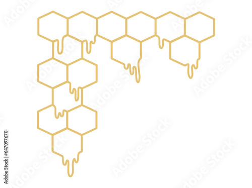 Honeycomb Pattern Cells Illustration
