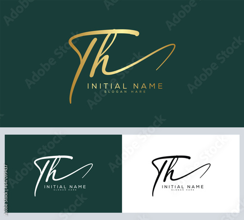 TH T H initial Signature logo