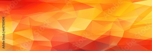 Geometric Lines Abstract Crystalline Red Yellow Orange Panoramic Background
