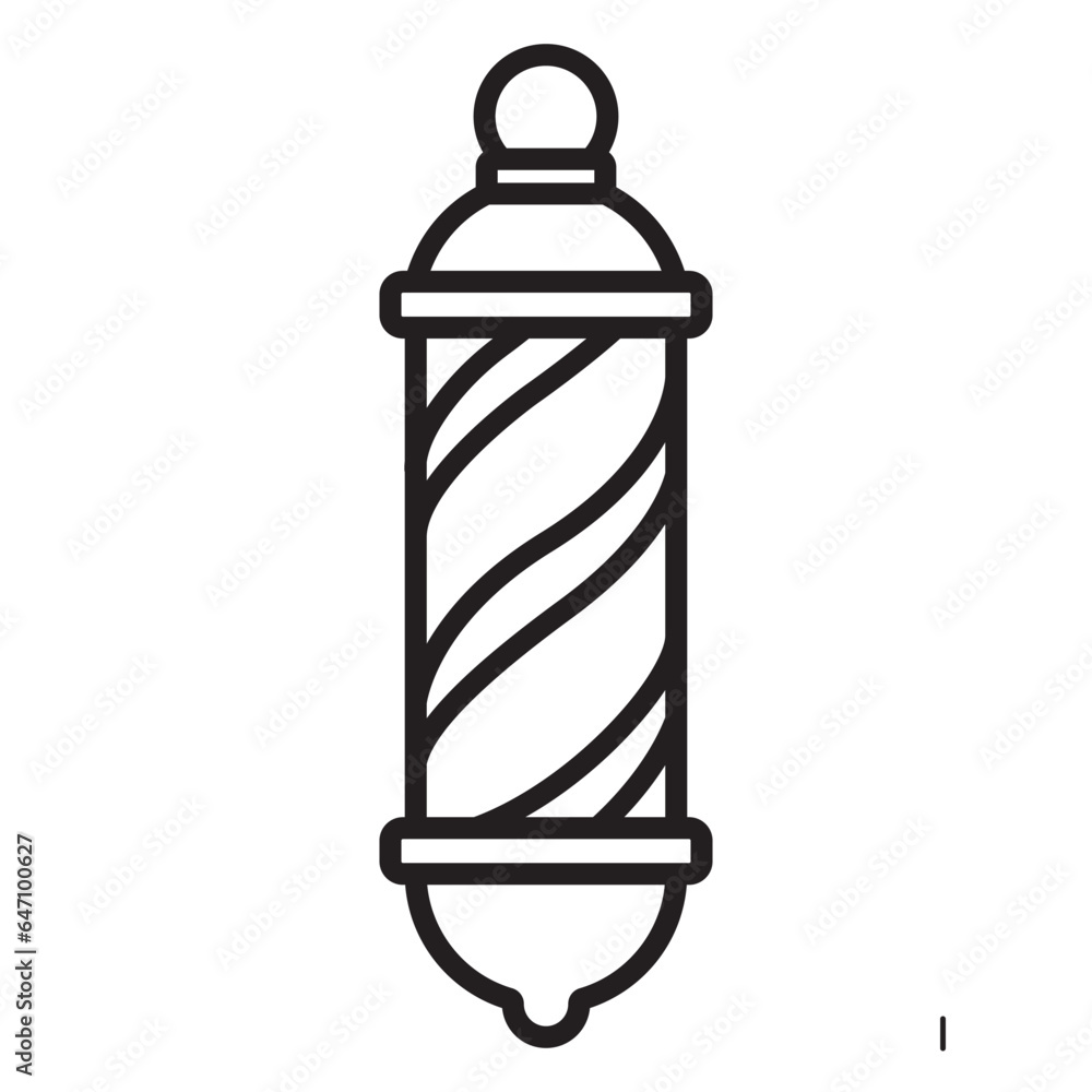 barber pole icon design vector template barber pole icon design vector template