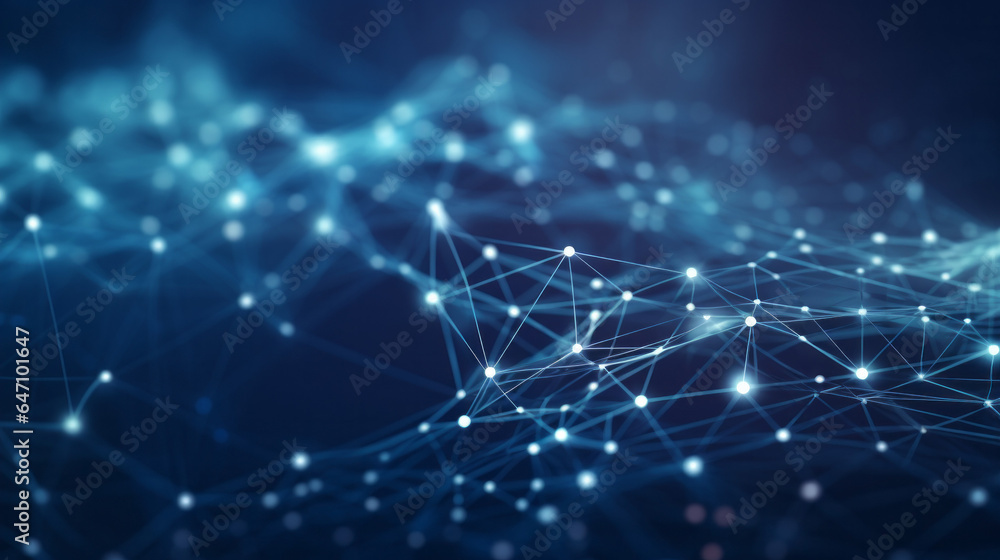Abstract network information web science technology data center fiber optic cable 5G connection future - obrazy, fototapety, plakaty 