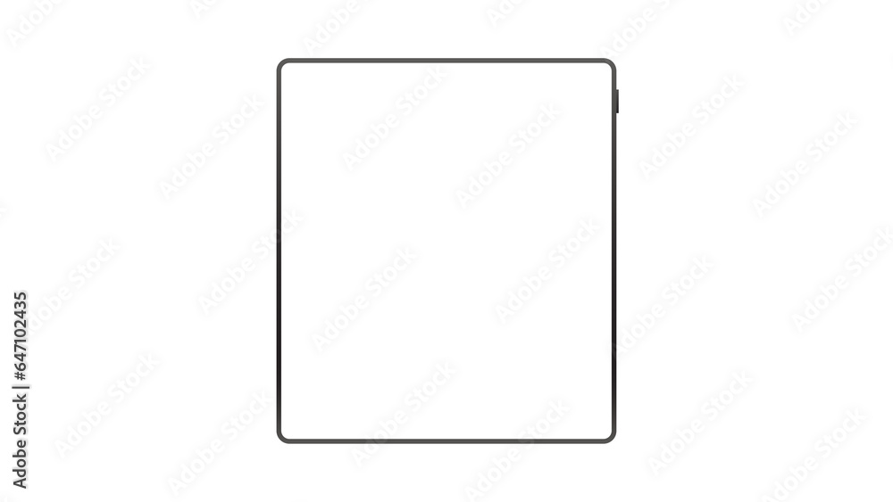 tablet black color with blank touch screen and flare isolated on white background. realistic and detailed device mockup. PNG tablet black color with blank touch screen and flare isolated on white background. realistic and detailed device mockup. PNG