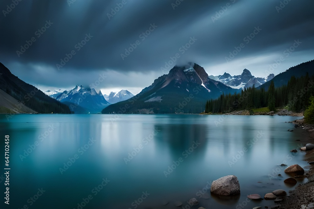 lake in mountains