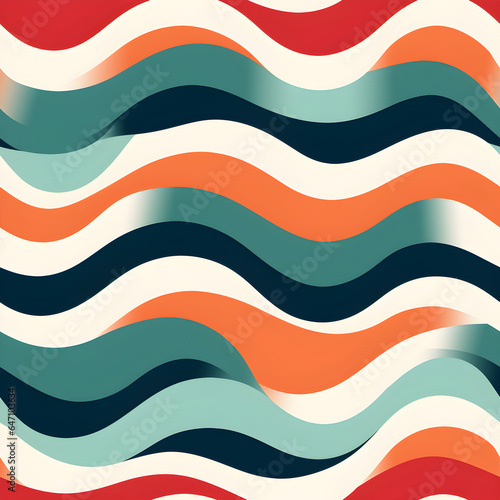 Graphic design art of abstract, illustration of spiral, curve, wave shapes, lines, colorful, abstract background, wallpaper, AI Generative