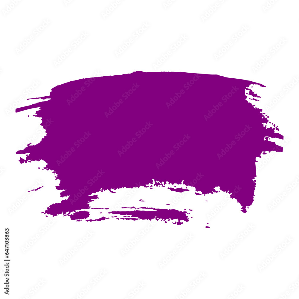 purple ink paint brush stroke