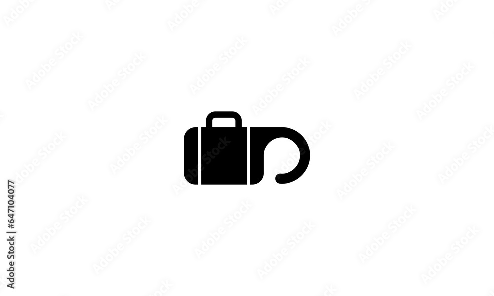 hotel shop logo design vector and icon, bag and hotel icon logo design hotel shop logo design vector and icon, bag and hotel icon logo design