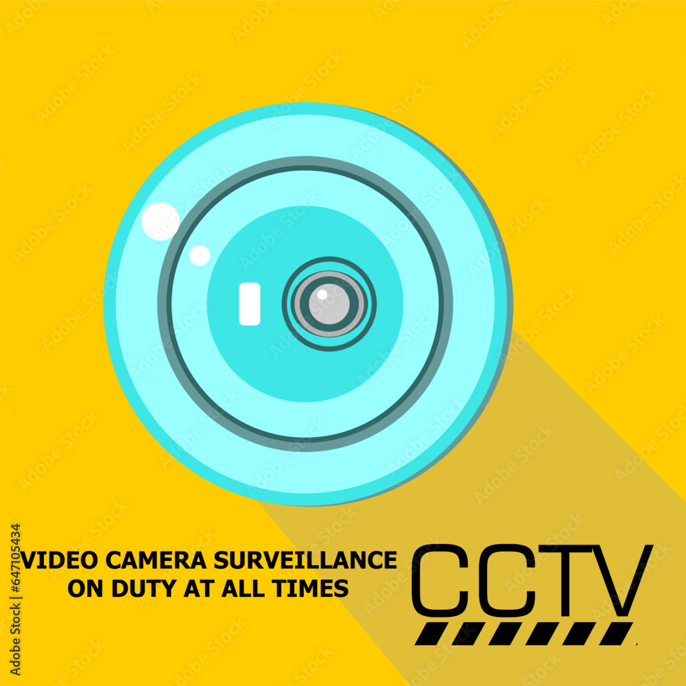 CCTV, video camera surveillance on duty at all times, sign vector CCTV, video camera surveillance on duty at all times, sign vector