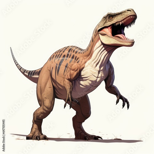 Cartoon illustration of t-rex  AI generated Image