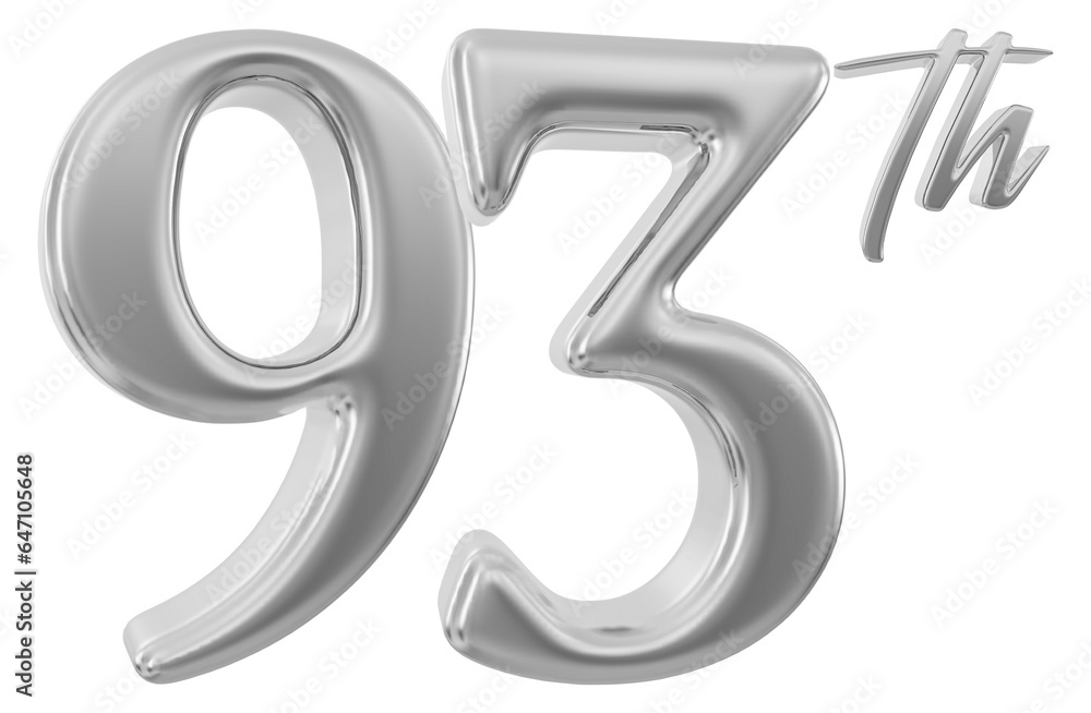 93 rd anniversary - silver number anniversary 93 rd anniversary - silver number anniversary