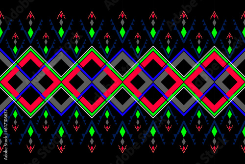 Ethnic abstract ikat art. Seamless pattern in tribal, folk embroidery, and Mexican style. 
Aztec brown geometric art ornament print.Design for carpet,clothing, wrapping,fabric,textile,Ikat
