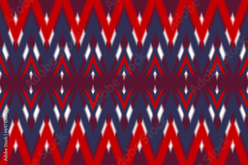 Ethnic abstract ikat art. Seamless pattern in tribal, folk embroidery, and Mexican style. 
Aztec brown geometric art ornament print.Design for carpet,clothing, wrapping,fabric,textile,Ikat
