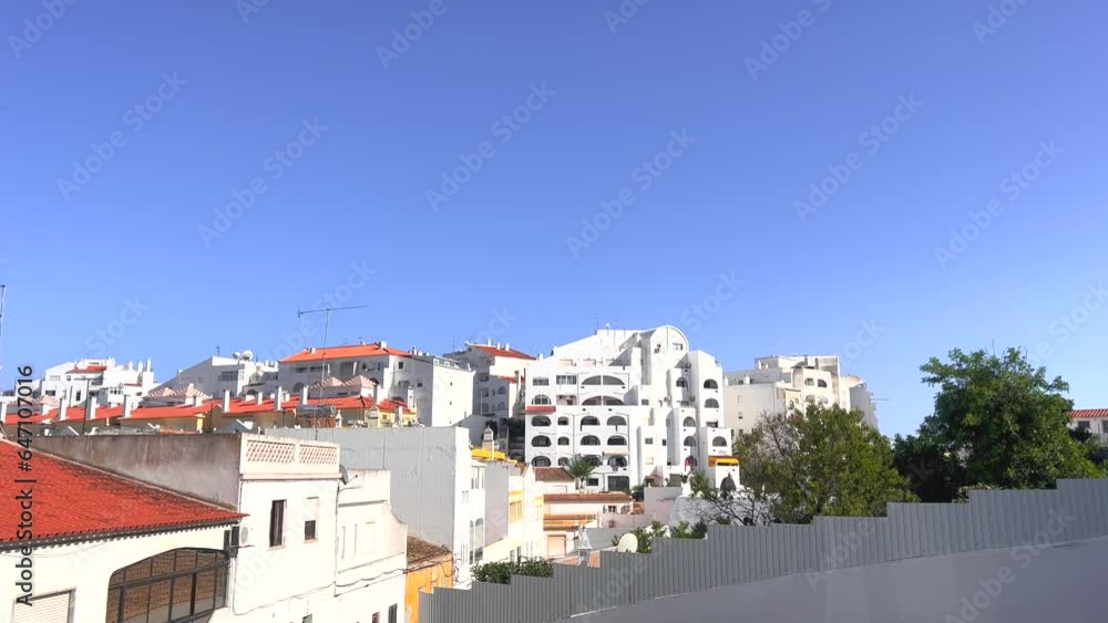 Hill View Side Of Albufeira City In Portugal Hill View Side Of Albufeira City In Portugal