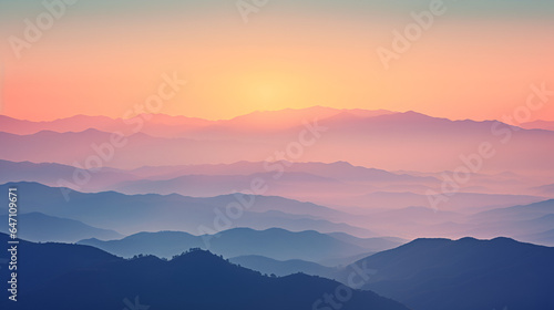 sunrise over mountains © alphazero