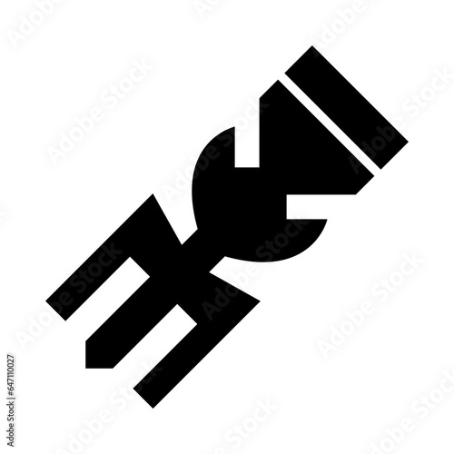 Compensator Glyph Icon Design