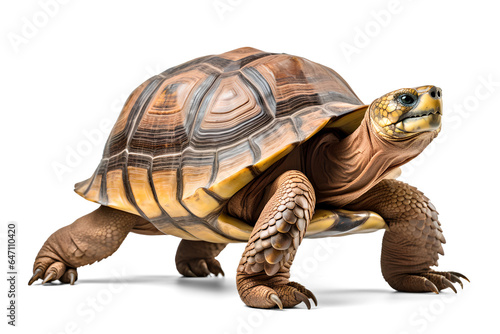 Galapagos Tortoise on isolated transparent background