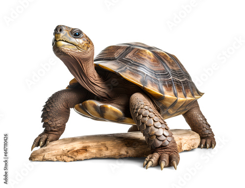 Galapagos Giant Tortoise, isolated background, png