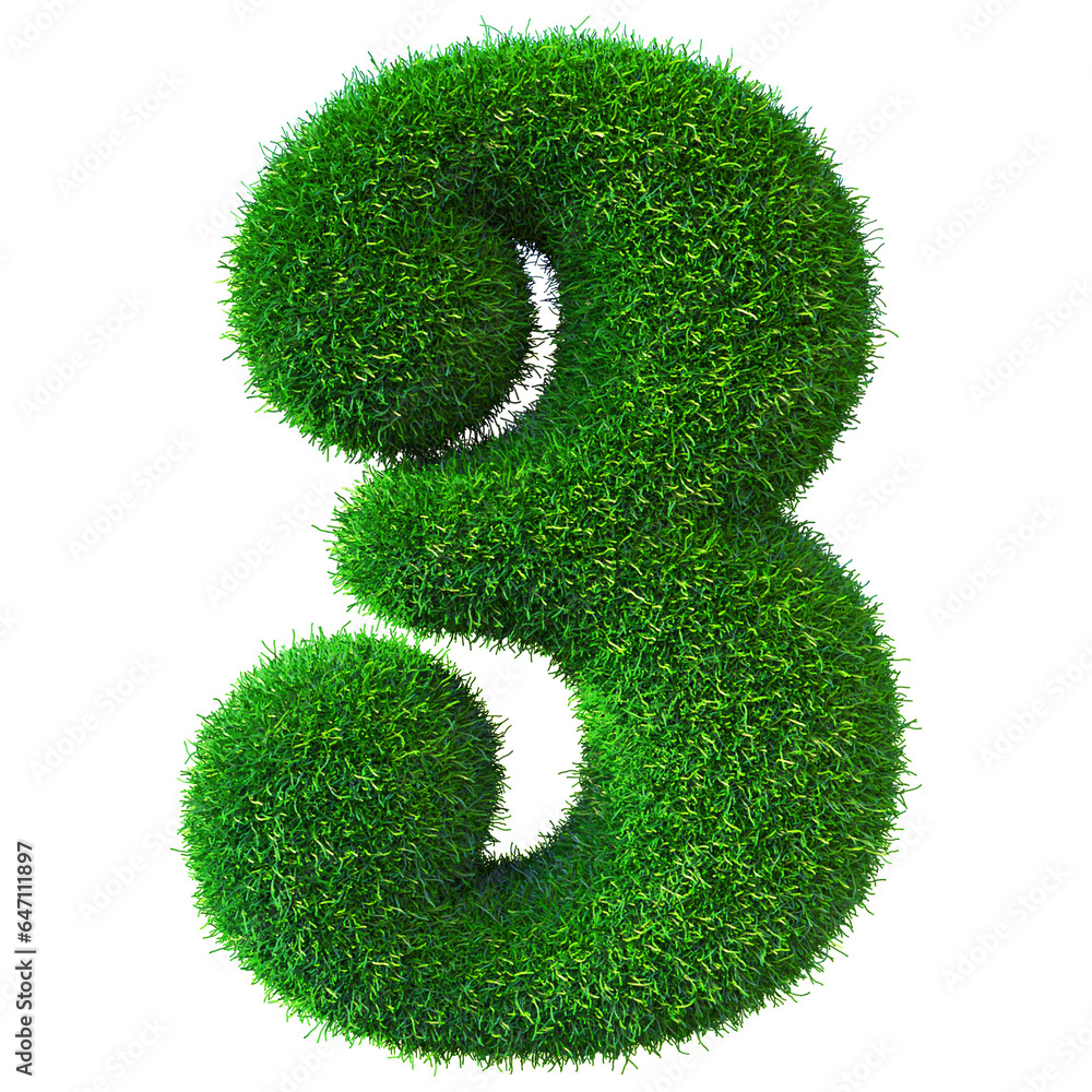 Grass Number 3 Green - 3d Render Grass Number 3 Green - 3d Render