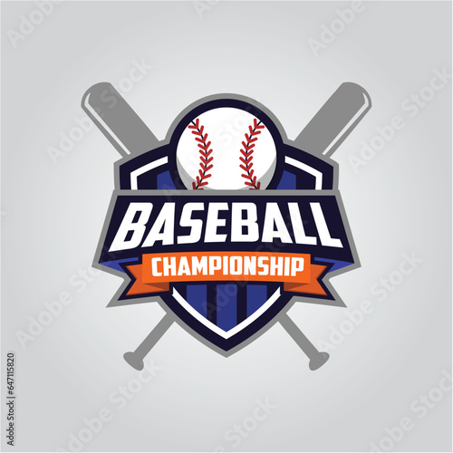 Baseball logo template