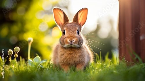 rabbit in the grass © eye-catching