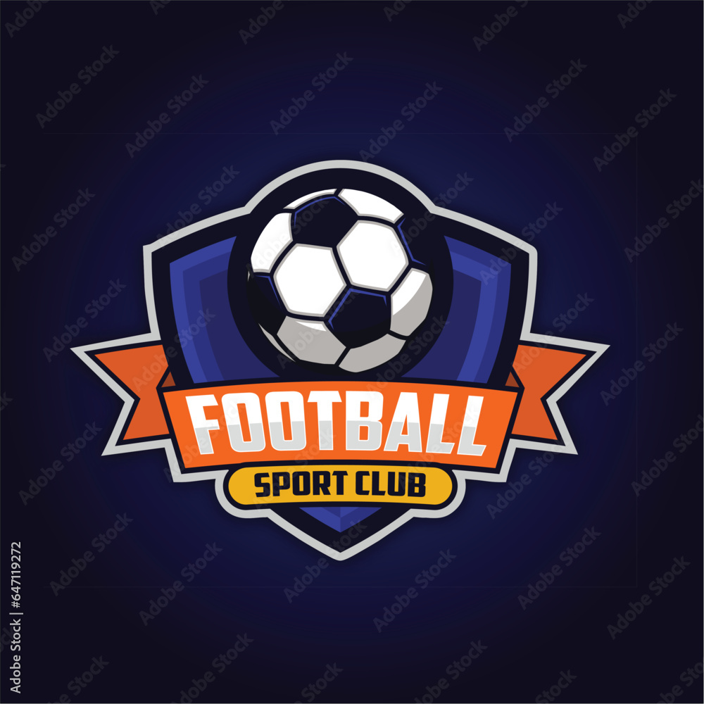 Football logo template Football logo template