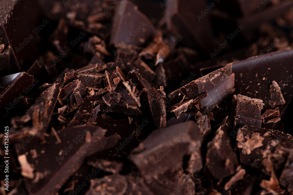 A chocolate bar broken into pieces A chocolate bar broken into pieces