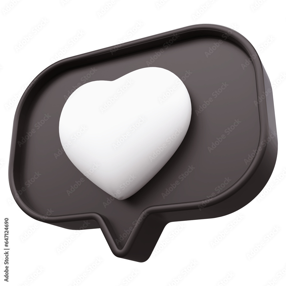 3d like with heart 3d 3d like with heart 3d