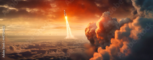 Witnessing the Thrilling Moments of a Spaceflight Launch, A Spectacle Beyond Imagination photo