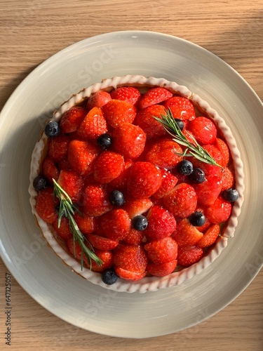 a photoe of edible strawverry pan cake  © ingeon
