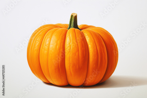 Ripe pumpkin on a white background. Organic food