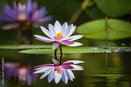 pink water lily