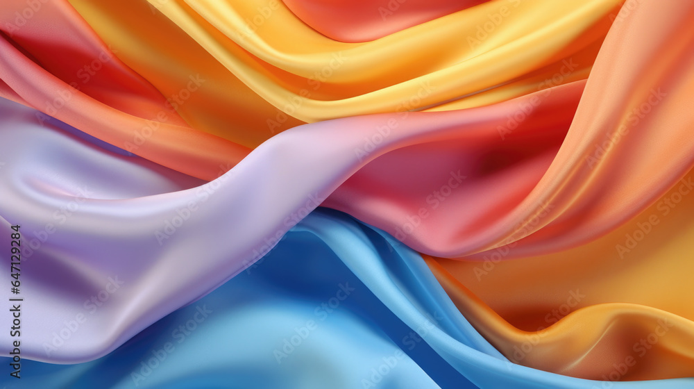 Obraz premium Multicolor fabric silk texture for background