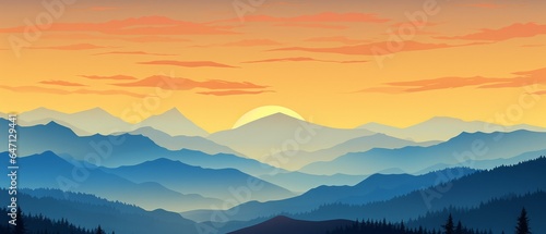 sunrise over mountains © adam