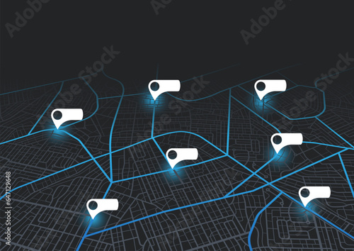 Winding road timeline illustration. City street map navigation, town running routes and gps tracking maps app. Journey route infographics template. Abstract transportation background. Vector