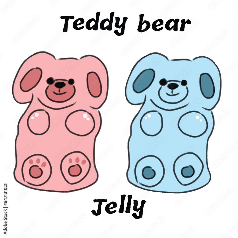 colorful jelly bear  