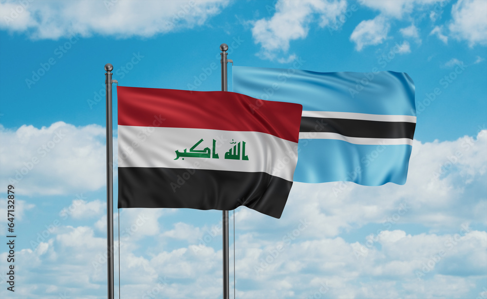 Botswana flag Botswana flag