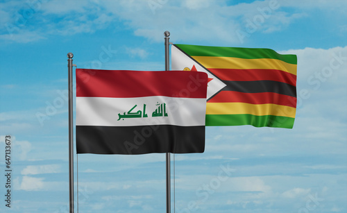 Zimbabwe and Iraq flag