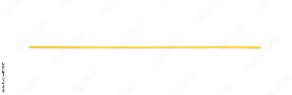 One spaghetti pasta. Uncooked italian pasta isolated on white background. One spaghetti pasta. Uncooked italian pasta isolated on white background.