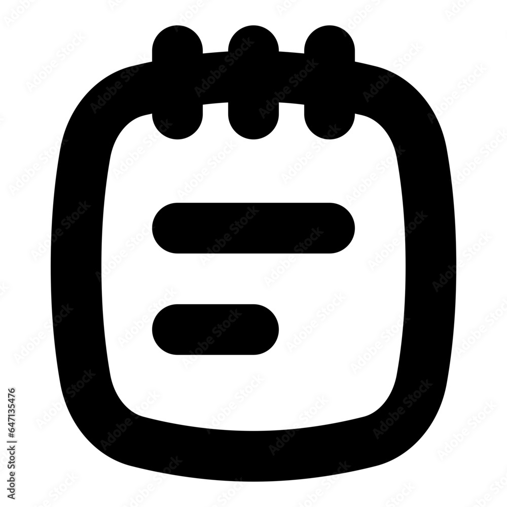 Notepad line style icon vector design and illustration template Notepad line style icon vector design and illustration template