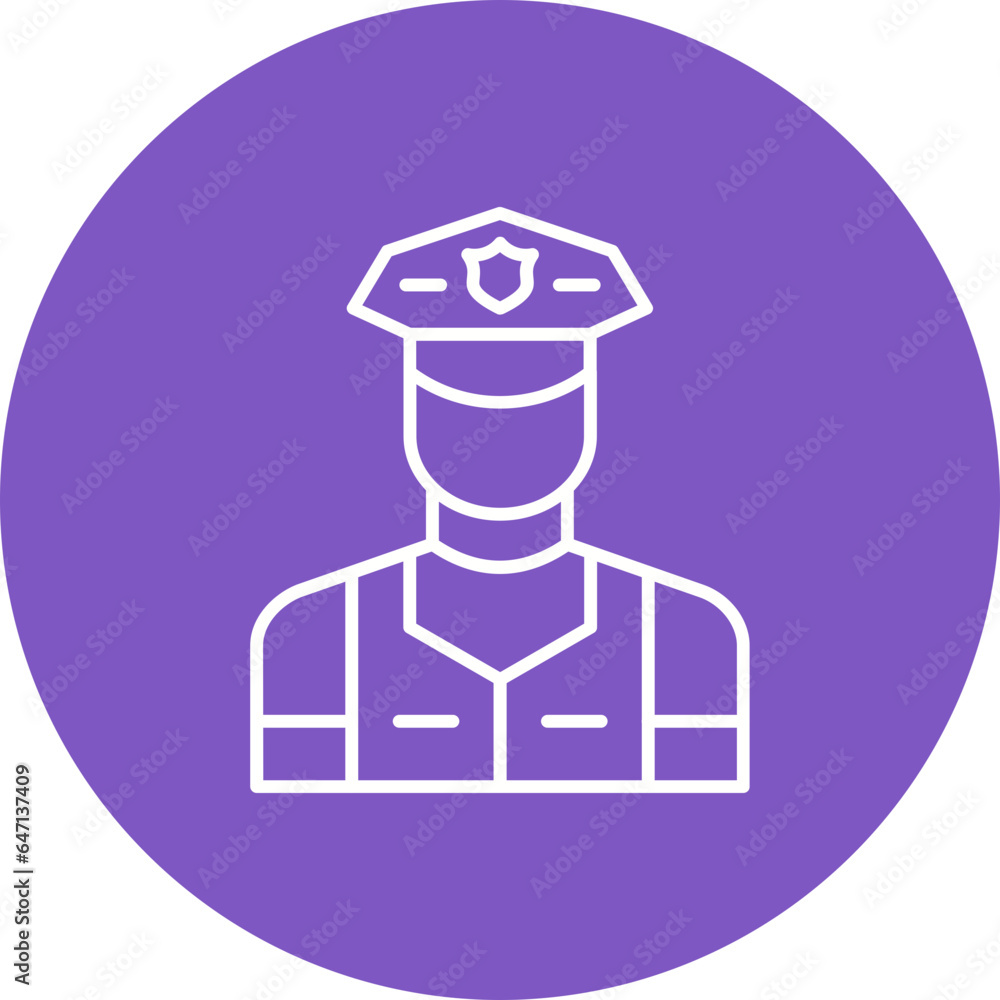 Security Guard Icon Security Guard Icon