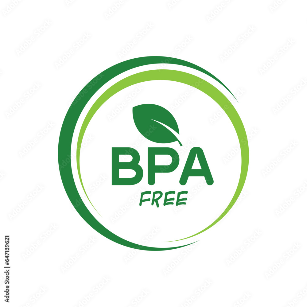bpa free icon on white background bpa free icon on white background