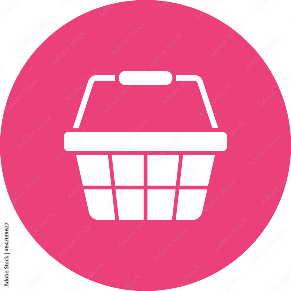 Shopping Bucket Icon Shopping Bucket Icon