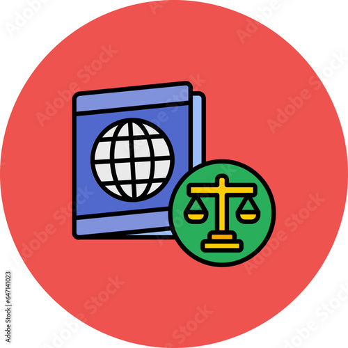 Legal passport Icon