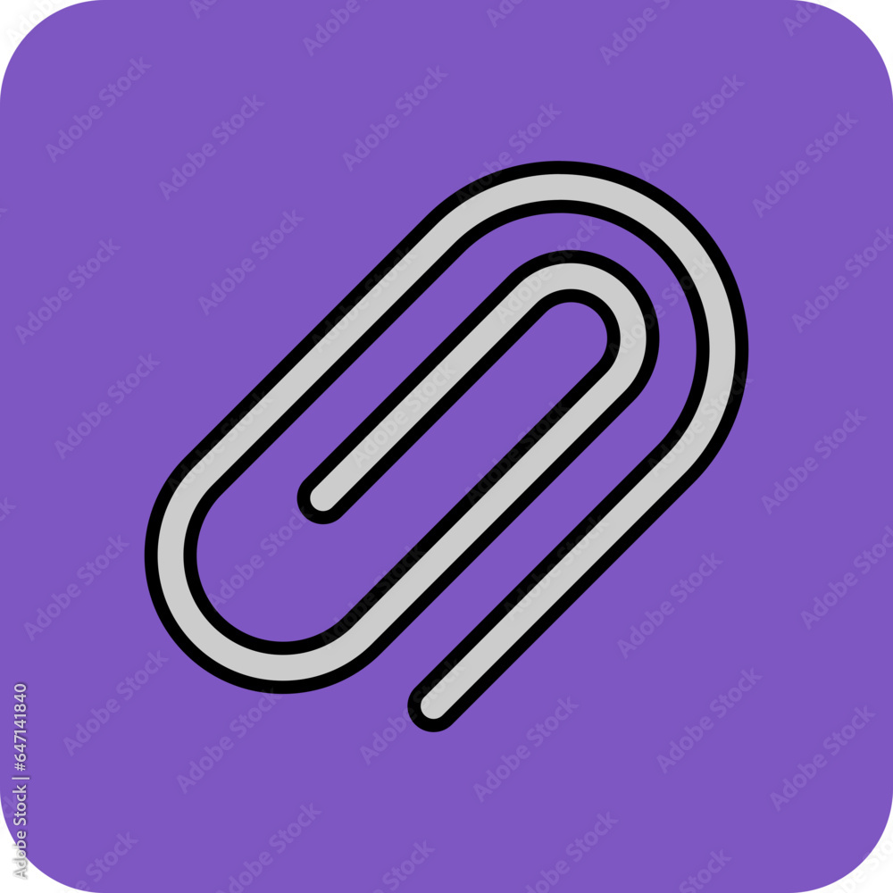 Obraz premium Paperclip Icon
