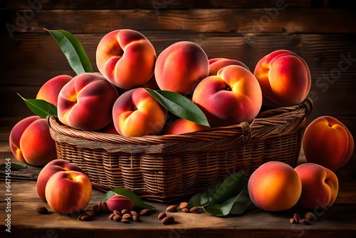 basket of peaches