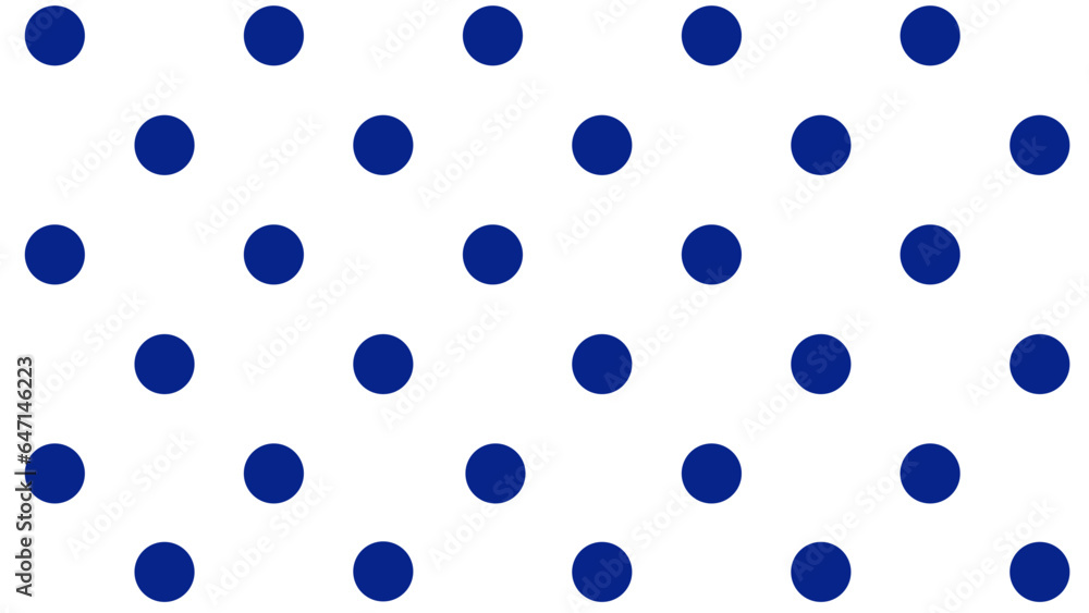 Seamless pattern with blue polka dot 