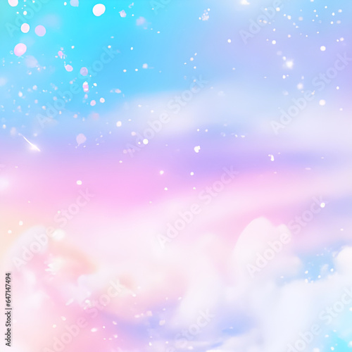 Pastel sky fantasy background.