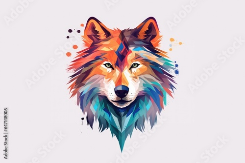 Logo Wolf On Isolated Tansparent Background