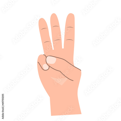hand showing sign